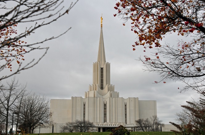 A view of the Jordan River Utah Temple