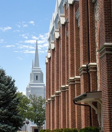 A view of the Temple from the hotel front.